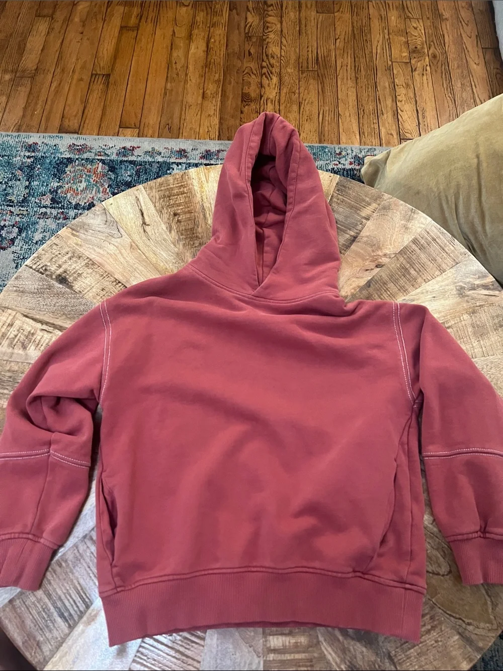 Zara Kids Rose-Mauve Crewneck Hoodie